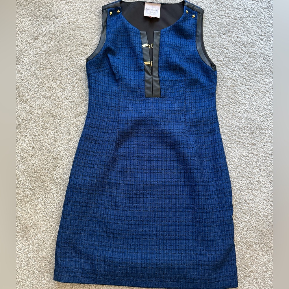 Romeo & Juliet Couture Blue and Black Mini Dress